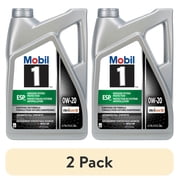 2 pack Mobil 1 ESP X2 Full Synthetic Motor Oil 0W-20, 5 Quart