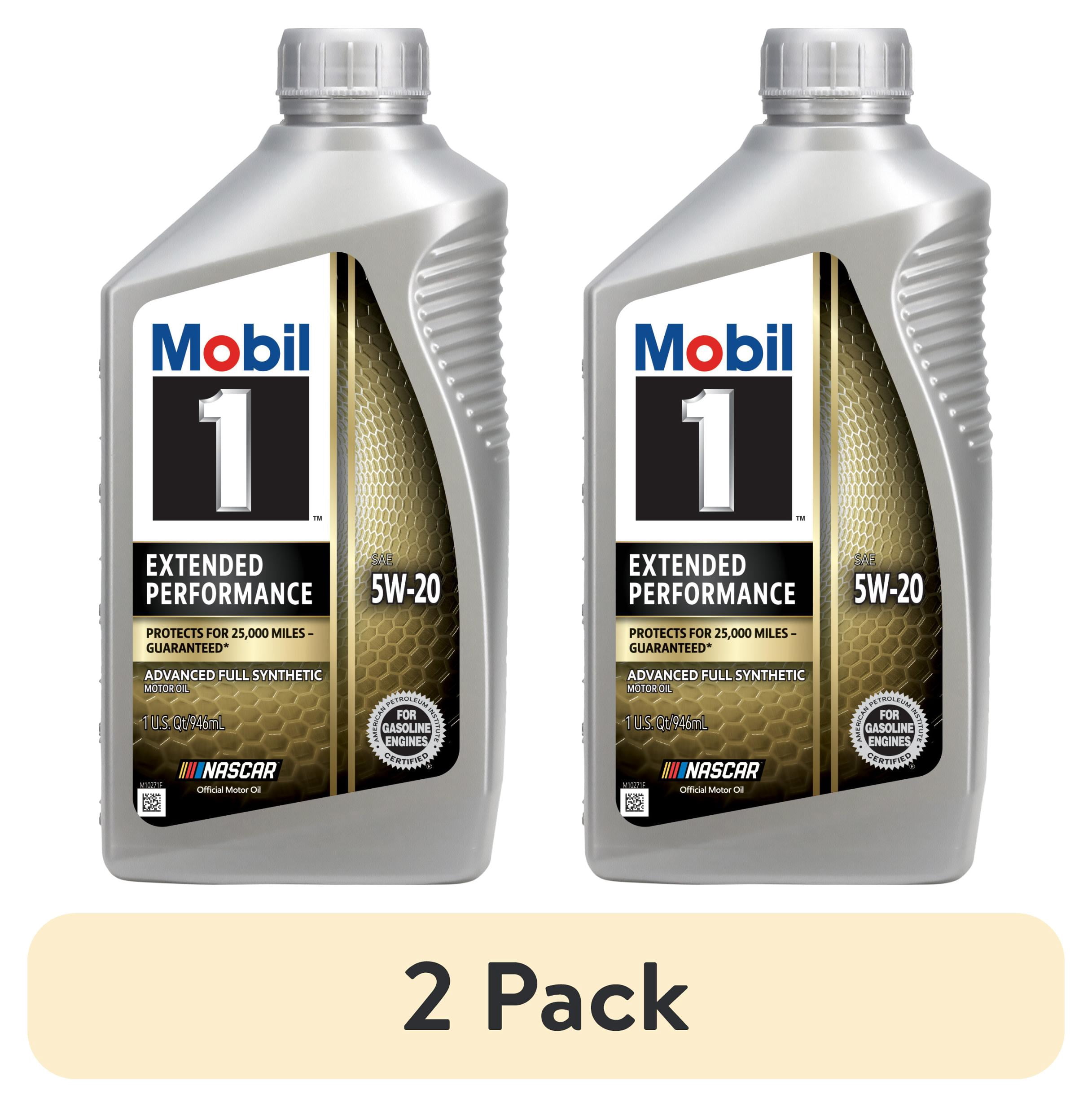 (2 pack) Mobil 1 Extended Performance Full Synthetic Motor Oil 5W-20, 1 Quart