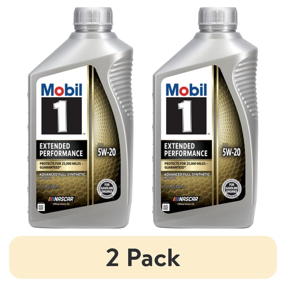 (2 pack) Mobil 1 Extended Performance Full Synthetic Motor Oil 5W-20, 1 Quart