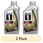 2 pack Mobil 1 Extended Performance High Mileage Full Synthetic Motor Oil 5W-30, 1 Quart
