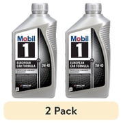 2 pack Mobil 1 FS European Car Formula Full Synthetic Motor Oil 0W-40, 1 Quart