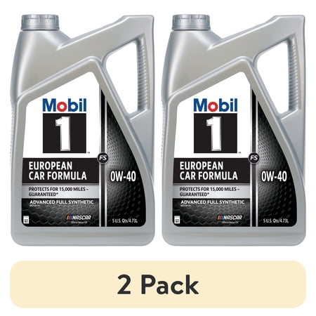 (2 pack) Mobil 1 FS European Car Formula Full Synthetic Motor Oil 0W-40, 5 Quart