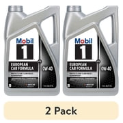 2 pack Mobil 1 FS European Car Formula Full Synthetic Motor Oil 0W-40, 5 Quart