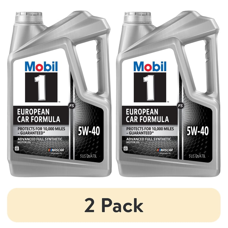 2 pack) Mobil 1 FS European Car Formula Full Synthetic Motor Oil