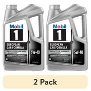 2 pack Mobil 1 FS European Car Formula Full Synthetic Motor Oil 5W-40, 5 Quart