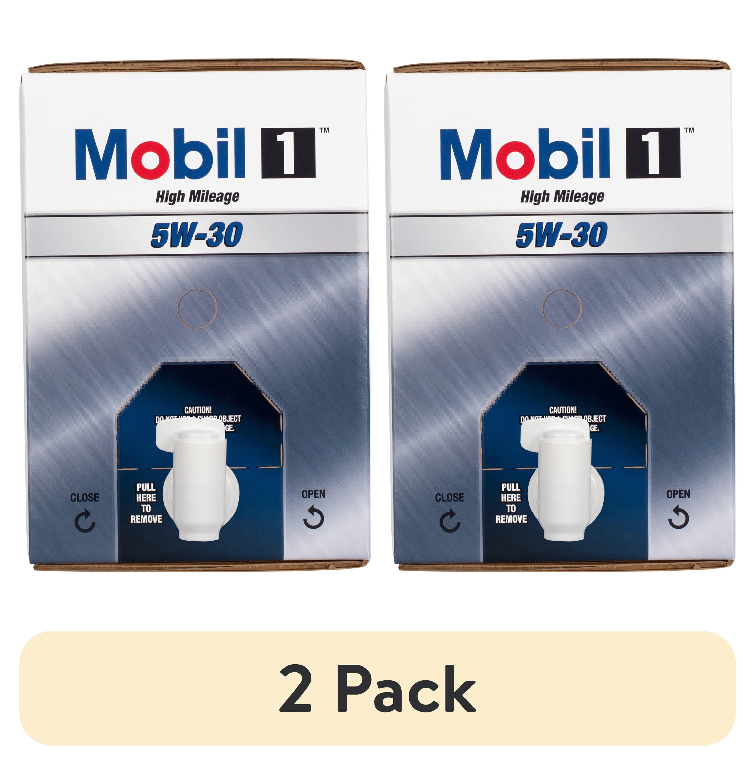 (2 pack) Mobil 1 High Mileage Full Synthetic Motor Oil 5W-30, 12 Quart