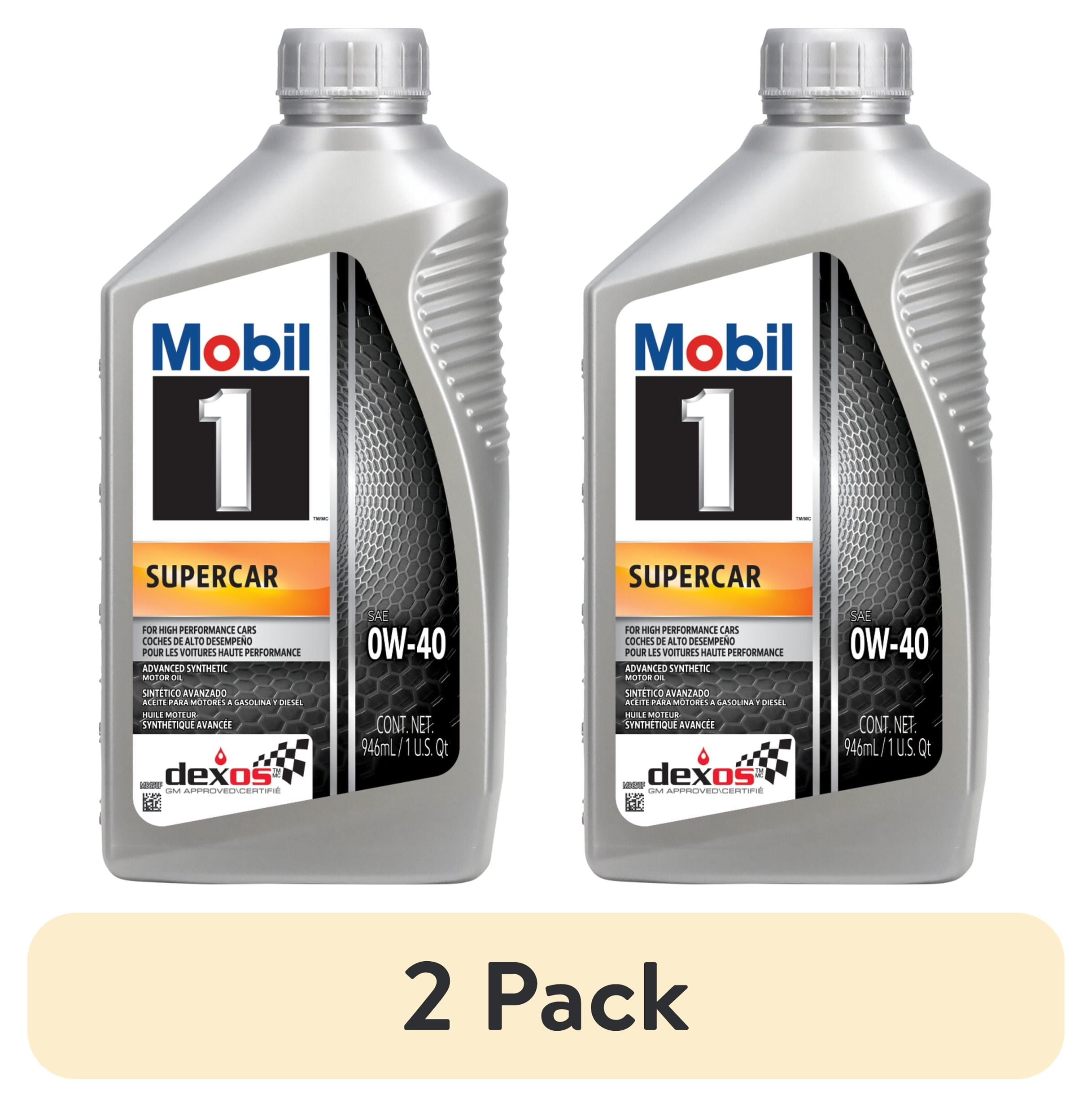 Mobil 1 Supercar Advanced Full Synthetic Motor Oil 0W-40, 1 Quart