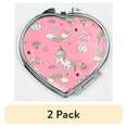 thumbnail image 1 of (2 pack) Modella Travel Mini Compact Duo Mirror, Heart Shaped, Unicorn, 1-Piece, 1 of 3