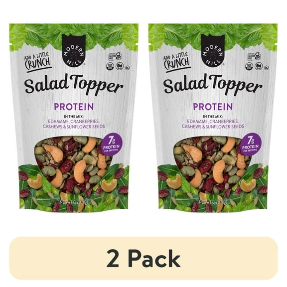 (2 pack) Modern Mill Protein Salad Topper 6oz, Gluten-Free, Vegan, Non GMO