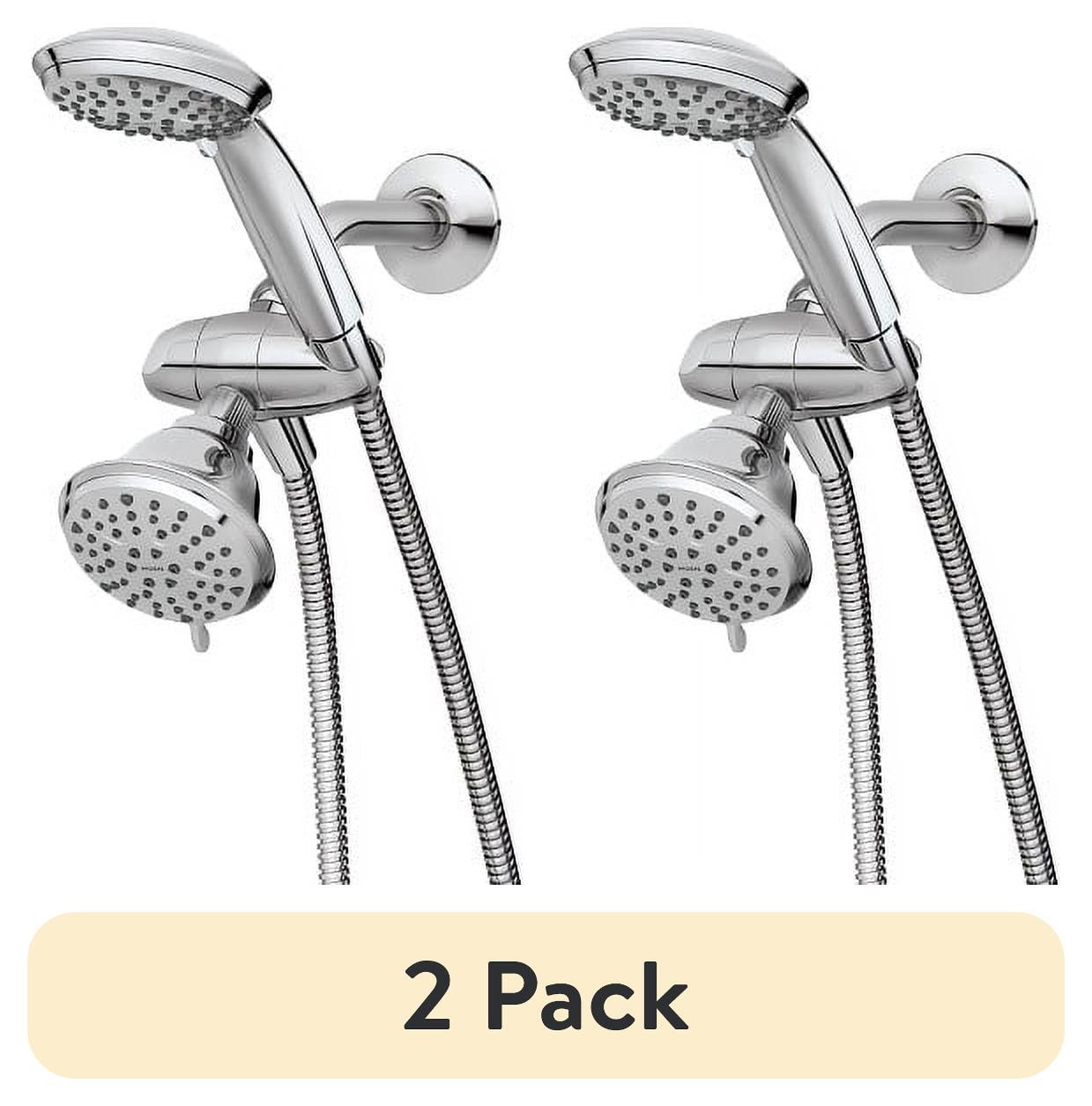 Chrome Dual Head Handheld and Wall Mounted Shower Combo