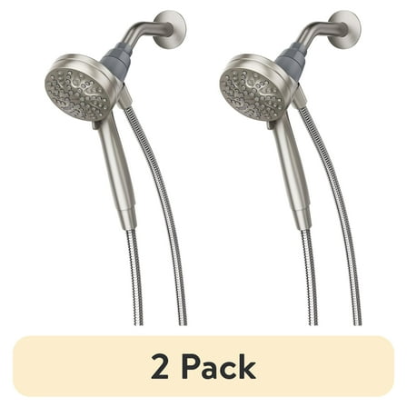 (2 pack) Moen Engage Magnetix 3.5-inch Six-Function Handheld with Magnetic Docking System, Brushed Nickel