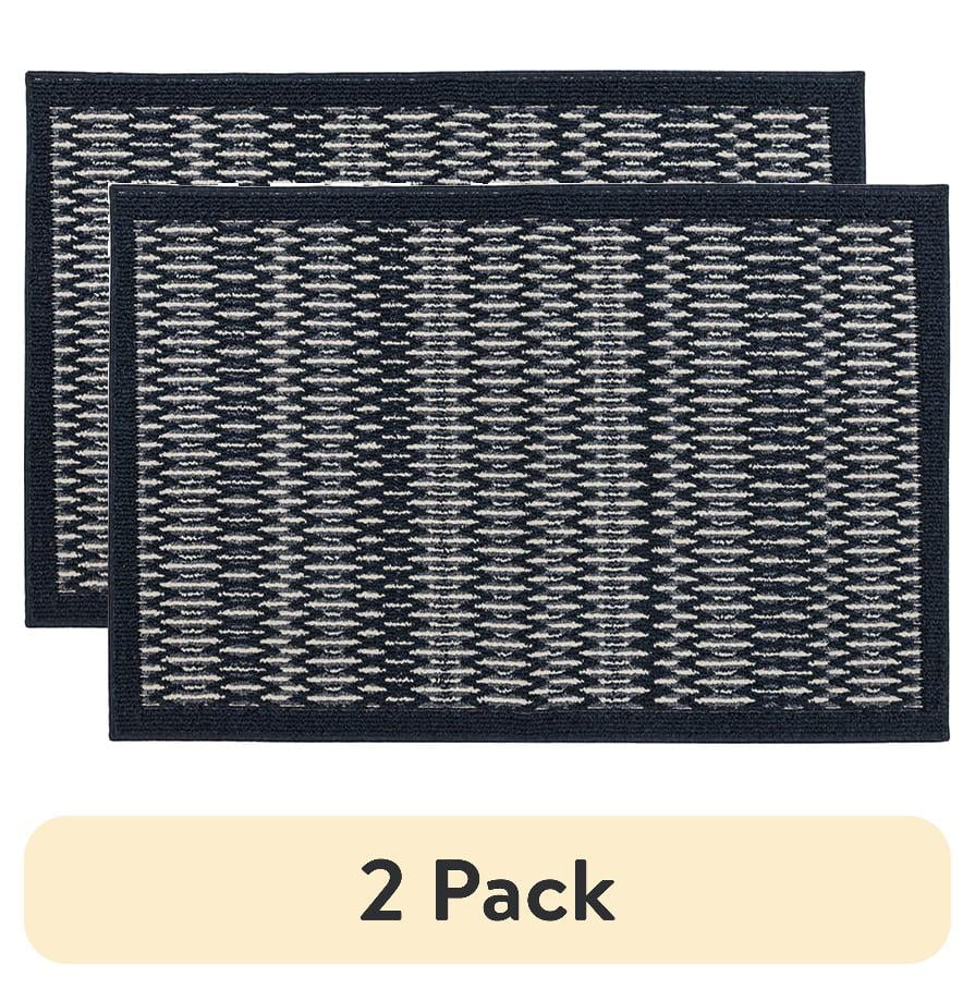 (2 pack) Mohawk Home Silvestre Border Indoor Area Rug, Dark Blue, 30" x 45"