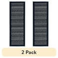 thumbnail interactive-video image 1 of (2 pack) Mohawk Home Silvestre Border Indoor Runner Rug ,Dark Blue, 20" x 60", 1 of 11