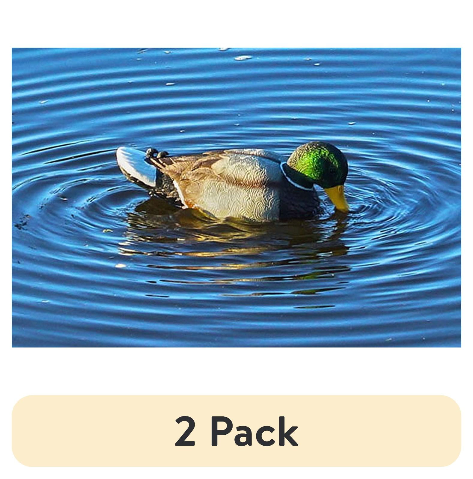 (2 pack) Mojo Outdoors, Rippler Floating Motion Mallard Drake,  Duck Decoy,  HW2443, 2.5 Pounds