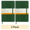thumbnail image 1 of (2 pack) Moleskine Classic Notebook, Soft Cover, Large (5" 8.25"), Ruled, Myrtle Green, 1 of 8