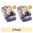 thumbnail image 1 of (2 pack) Momcozy Pregnancy Pillow, U Shaped Full Body Maternity Pillow for Sleeping with Removable Cover, 57 Inch Grey, 1 of 14