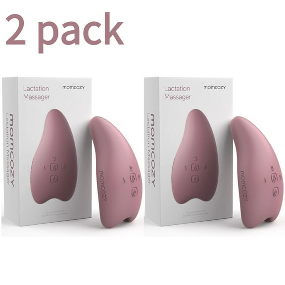 (2 pack) Momcozy Warming Lactation Massager for Breastfeeding Support 6 Vibration Modes, for Breast Pump