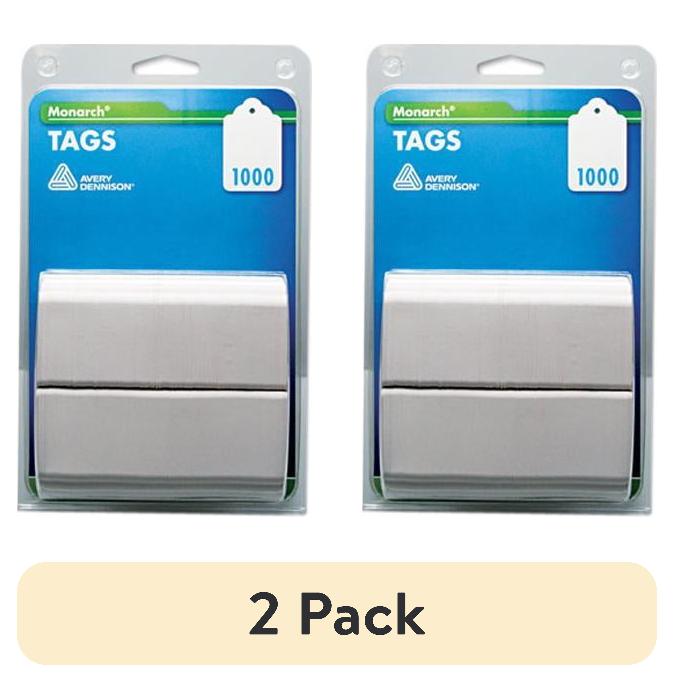 (2 pack) Monarch 925047 Refill Tags, 1-1/4 x 1-1/2, White, 1000/Pack
