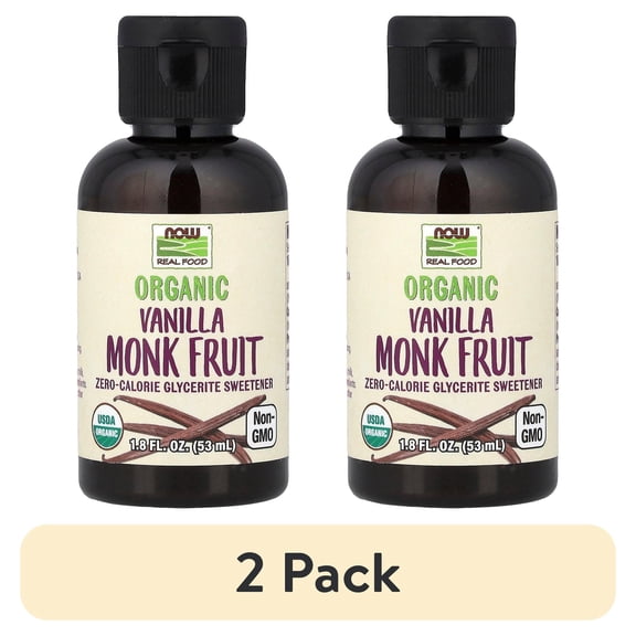 (2 pack) Monk Fruit Vanilla Liquid, Organic - 1.8 fl. oz.