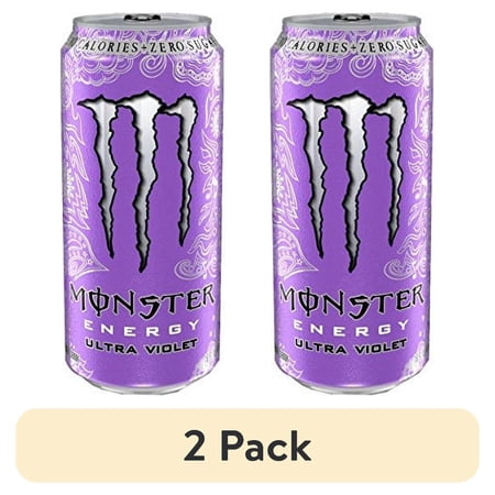 (2 pack) Monster Energy Ultra Energy Drinks 6-16oz Cans Ultra Violet