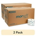 thumbnail image 1 of (2 pack) Morcon Tissue Small Core Toilet Paper, Septic Safe, 1-Ply, White, 3.9" x 4", 2000 Sheets/Roll, 24 Rolls/Carton -MORM2000, 1 of 7