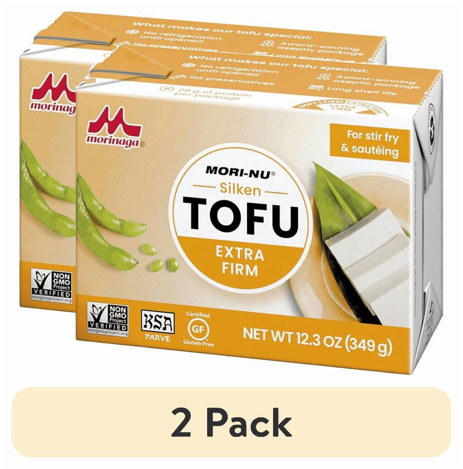 tofustore 2 pack) Mori-Nu Silken Extra-Firm Tofu Block, 10.9 oz Box, Non-GMO
