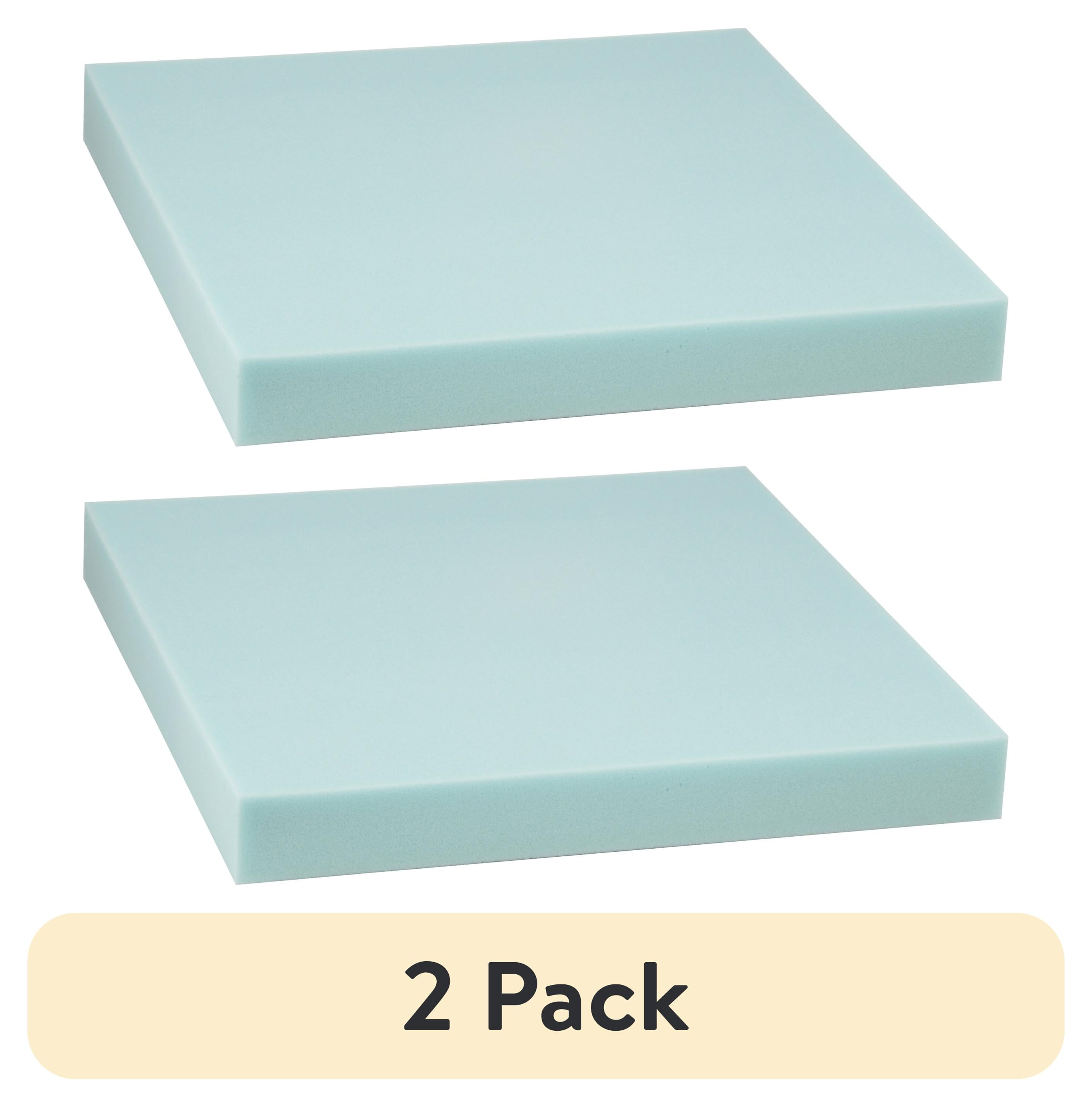 (2 pack) Morning Glory High Density Craft and Cushion Foam, 18"x18"x2", 1 Each