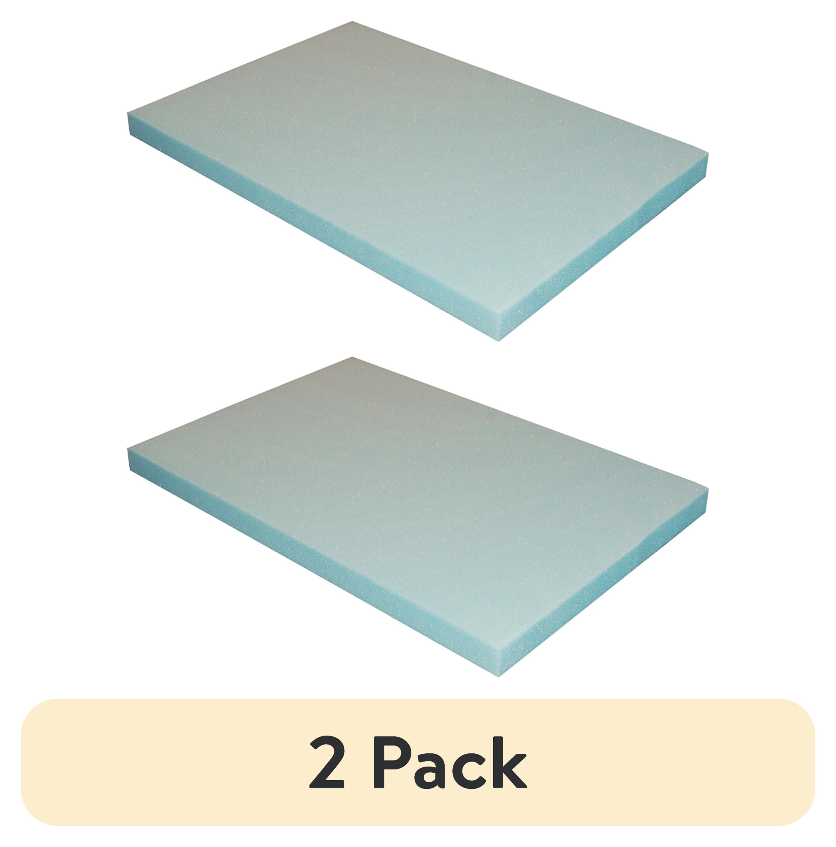 (2 pack) Morning Glory High Density Craft and Cushion Foam, 24" x 36" Rectangle x 2" Thick, 1 Each. Blue