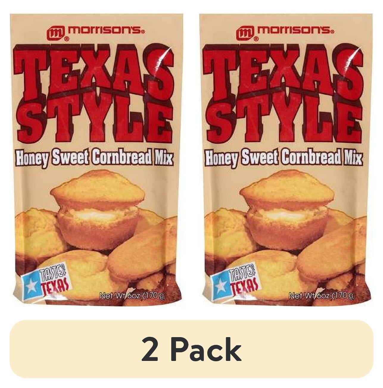 2 pack) Morrison's Texas Style Honey Sweet Cornbread Mix, 6 oz