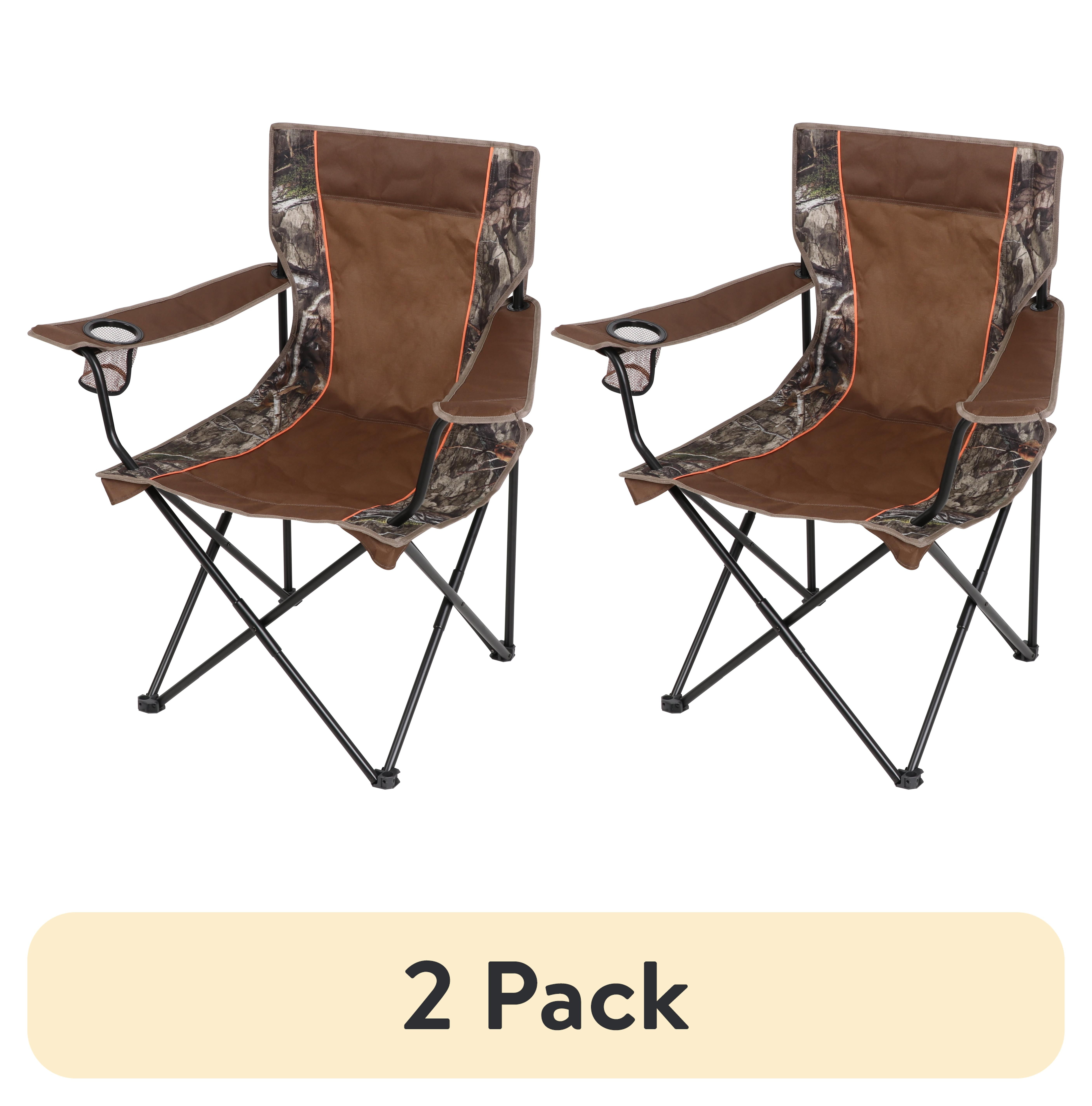 Mossy Oak Portable Folding Camo Camping Chair with Cup