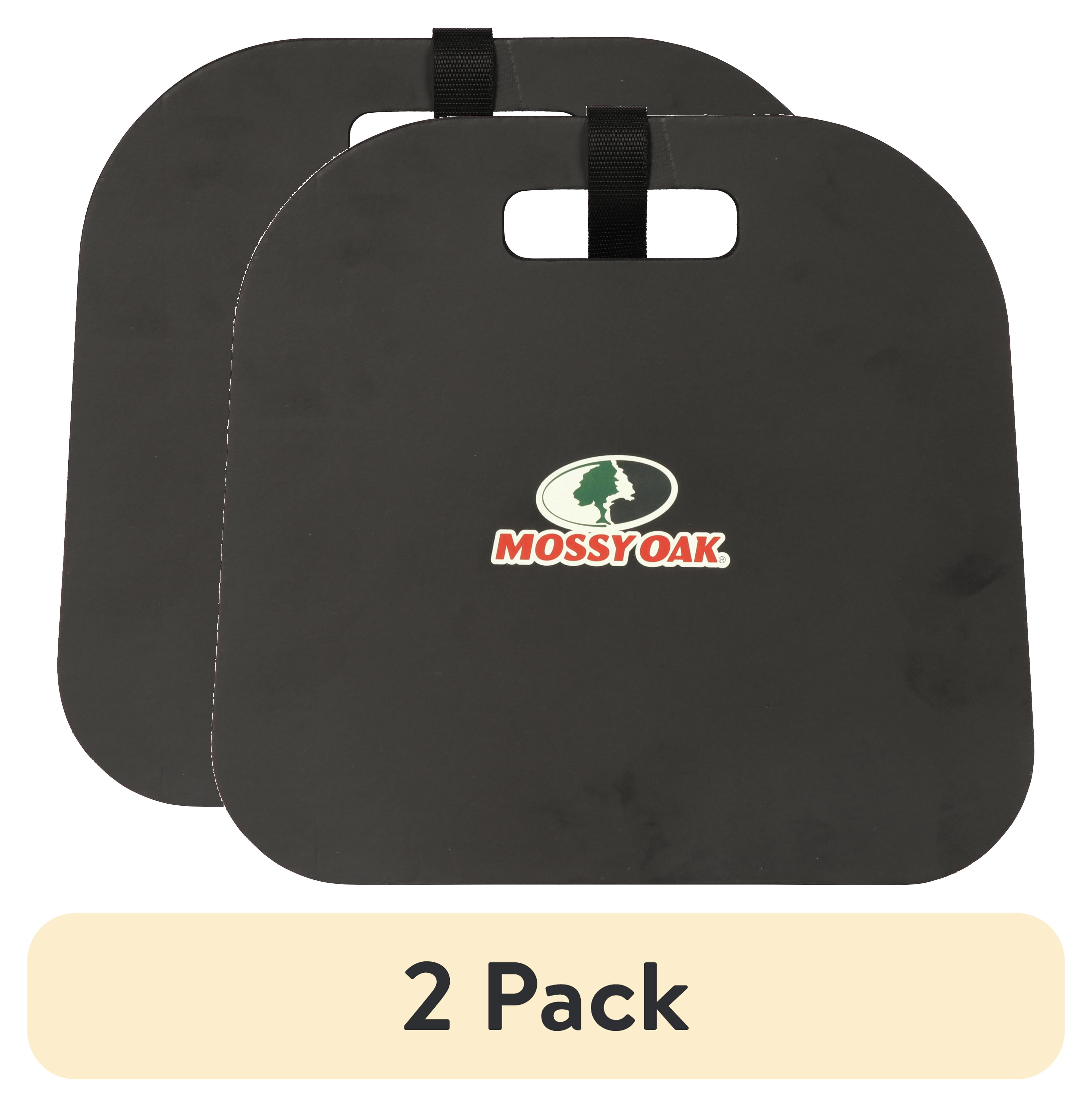 (2 pack) Mossy Oak Hunting Foam Stadium Seat, 0.7" Thick, Size 13" x 13.8", Unisex, Black