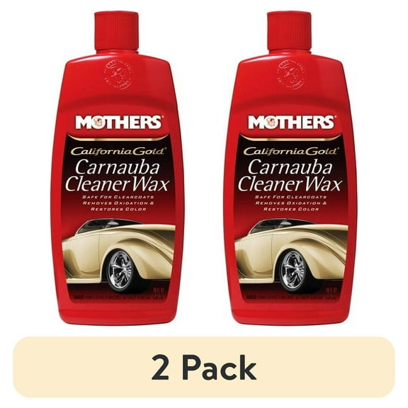 (2 pack) Mothers Polish 5701 CA. Gold Original Cleaner Wax - Liquid, 16 fl oz