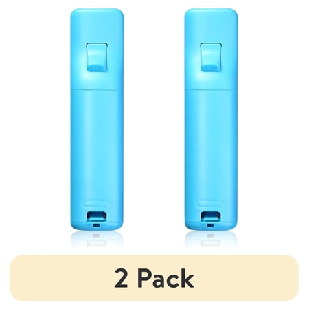 (2 pack) Motion Plus Remote Controller for Nintendo Wii / Wii U Console Video Gaming with Case