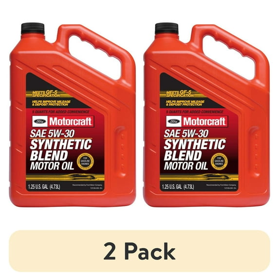 (2 pack) Motorcraft Synthetic Blend Motor Oil 5w30