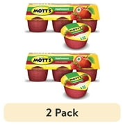 (2 pack) Mott's Strawberry Applesauce, 4 Ounce Cups, 6 Count