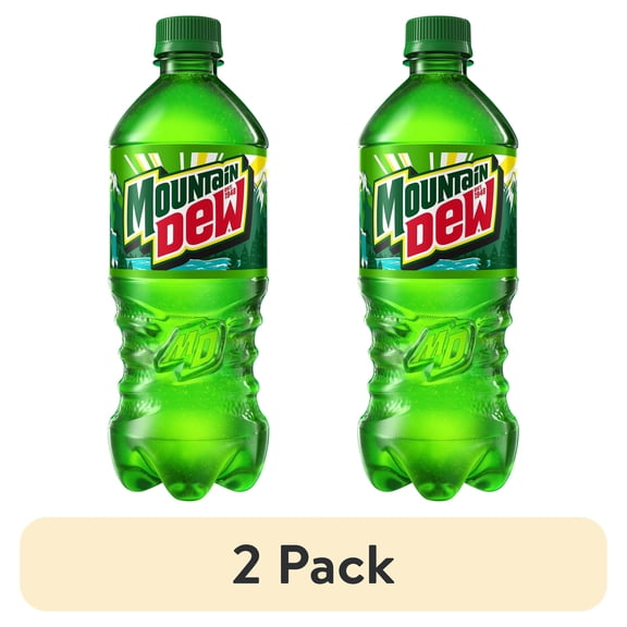 (2 pack) Mountain Dew Soda - 20 oz- Pack of 2