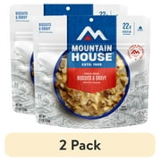 (2 pack) Mountain House Biscuits & Gravy, Freeze-Dried Camping & Backpacking Food, 2 Servings