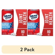 2 pack Move Free Advanced Plus MSM and Vitamin D3, Joint Health Supplement with Glucosamine and Chondroitin, 80 Count