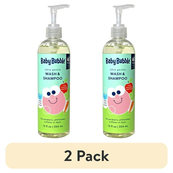 Mr. Bubble Baby Bubble Ultra Gentle Shampoo & Body Wash with Skin Nourishing Superfoods, 12 fl oz