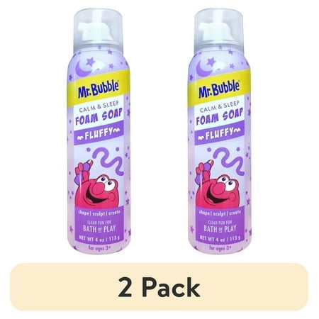 (2 pack) Mr. Bubble Calm & Sleep Foam Soap, Calming Lavender, Eucalyptus, and Chamomile Scent, 4 oz