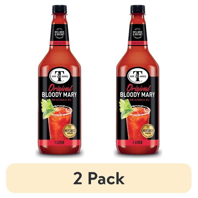 2 pack) Mr & Mrs T Original Bloody Mary Mix, 1 L, Bottle - Walmart.com