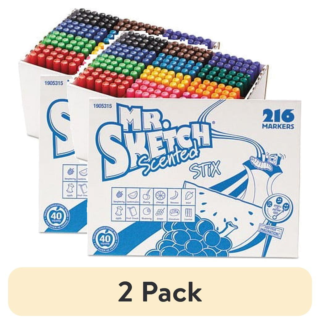 ミスタードン　Mr. DON WORKS Always WA62ML Mr. Sketch Scented Stix Fine Point Watercolor Markers, Kids