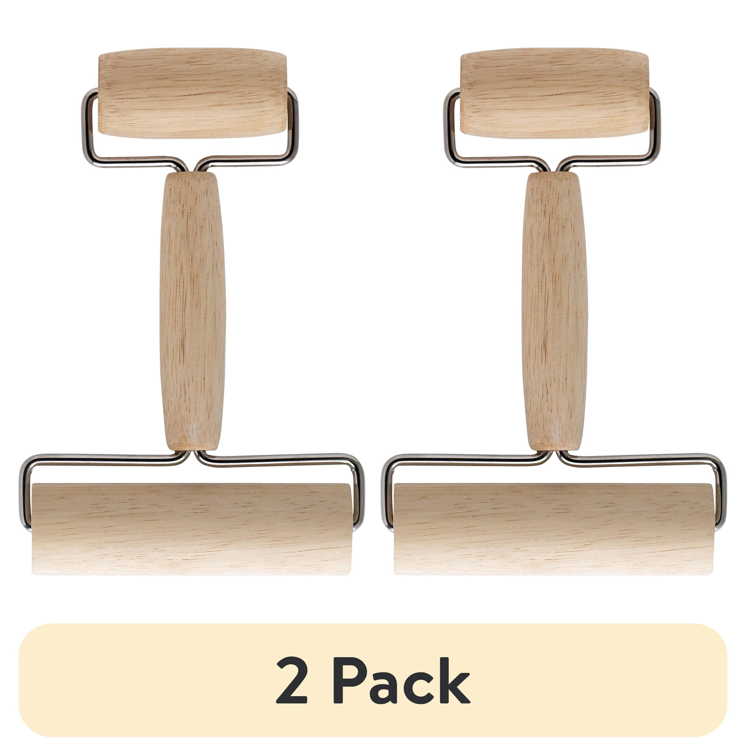 Backing Roller (2 pack) Mrs. Anderson's Baking Double Dough Roller, Wood With Iron, 4. ...