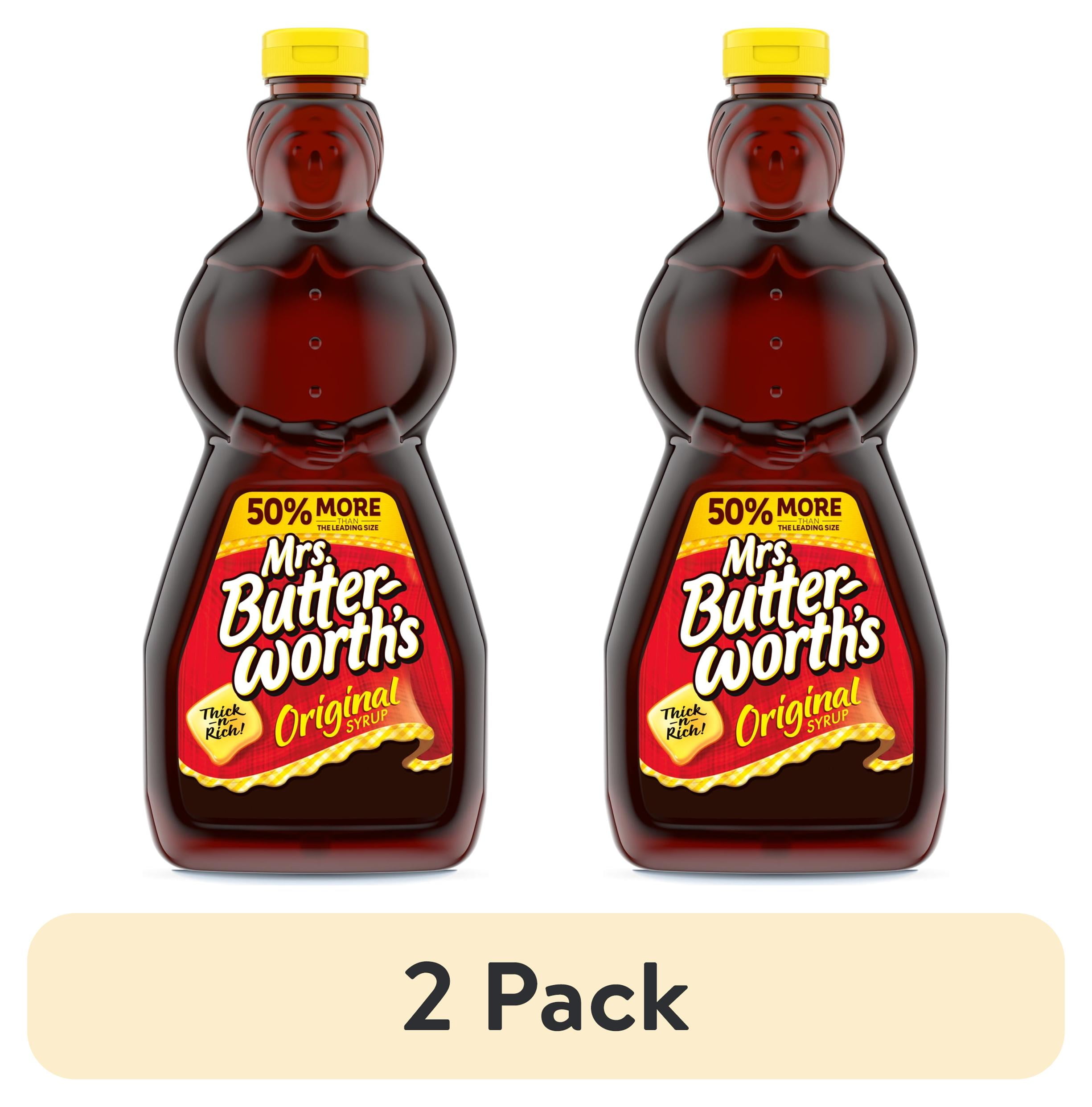 (2 pack) Mrs. Butterworth's Original Thick and Rich Pancake Syrup, 36 fl. oz.