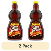 (2 pack) Mrs. Butterworth's Original Thick and Rich Pancake Syrup, 36 fl. oz.
