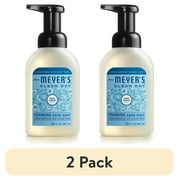 (2 pack) Mrs. Meyer's Clean Day Foaming Hand Soap, Rain Water Scent, 10 Ounce Bottle