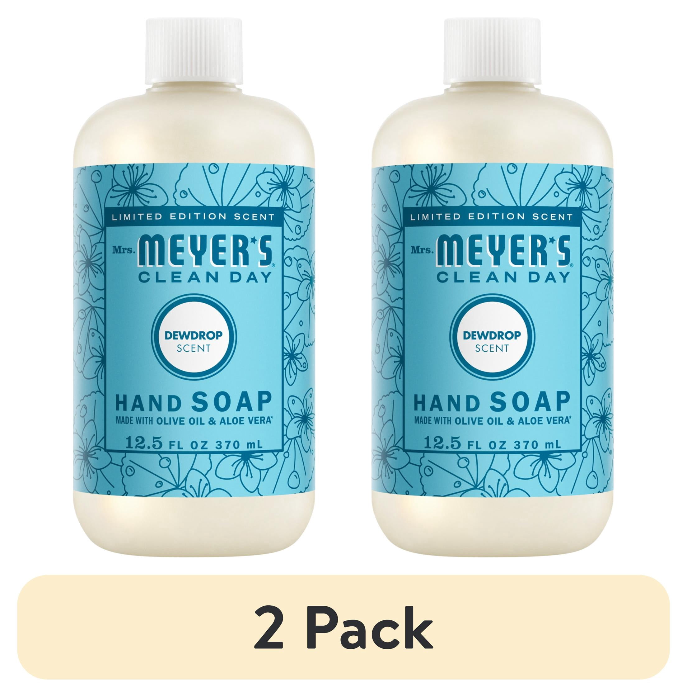 (2 pack) Mrs. Meyer’s Clean Day Hand Soap, Dewdrop Scent, 12.5 Fl Oz