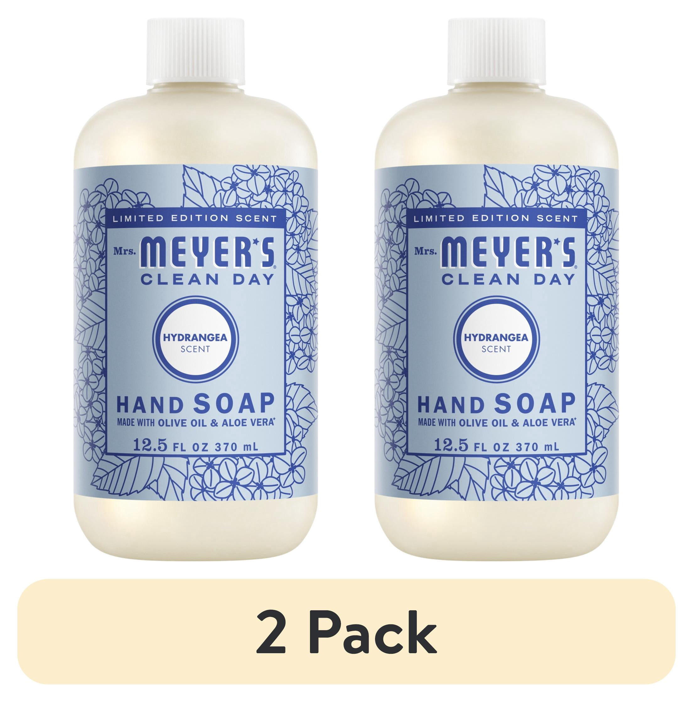 (2 pack) Mrs. Meyer’s Clean Day Hand Soap, Hydrangea Scent, 12.5 Fl Oz