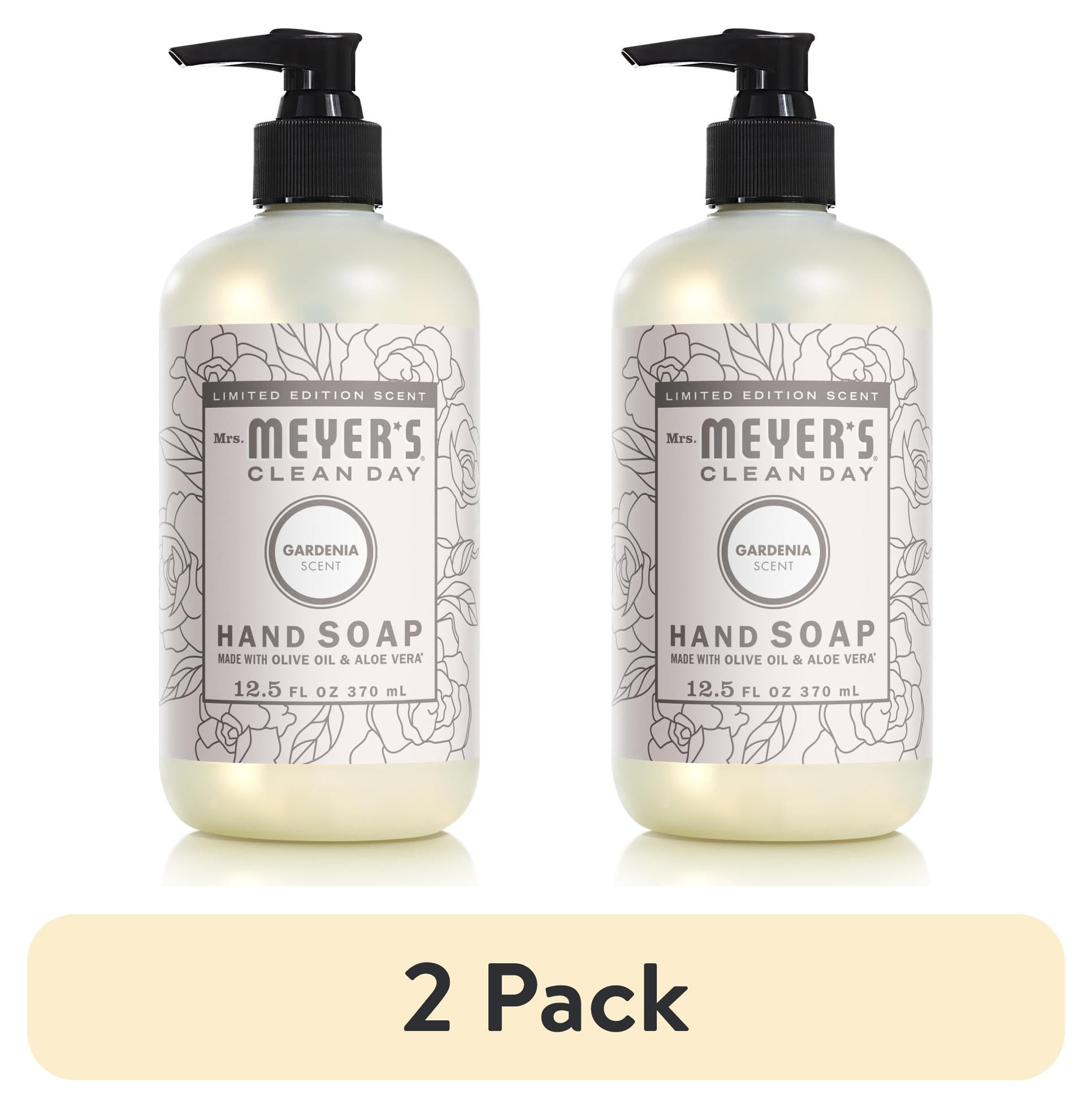 (2 pack) Mrs. Meyer's Clean Day Liquid Hand Soap, Gardenia Scent, 12.5 Ounce Bottle