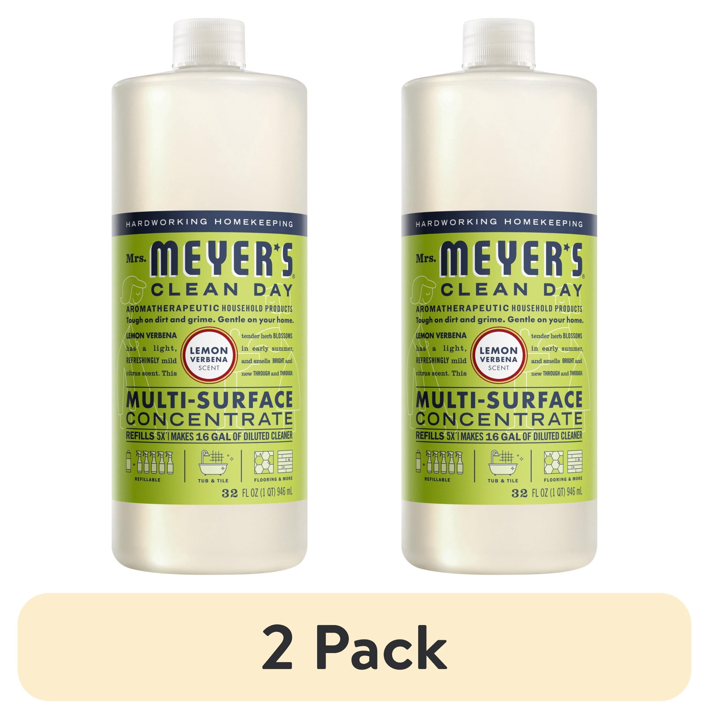 (2 pack) Mrs. Meyer's Clean Day Multi-Surface Everyday Concentrate, Lemon Verbena Scent, 32 Fl Oz